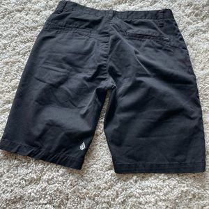 Black volcom shorts
